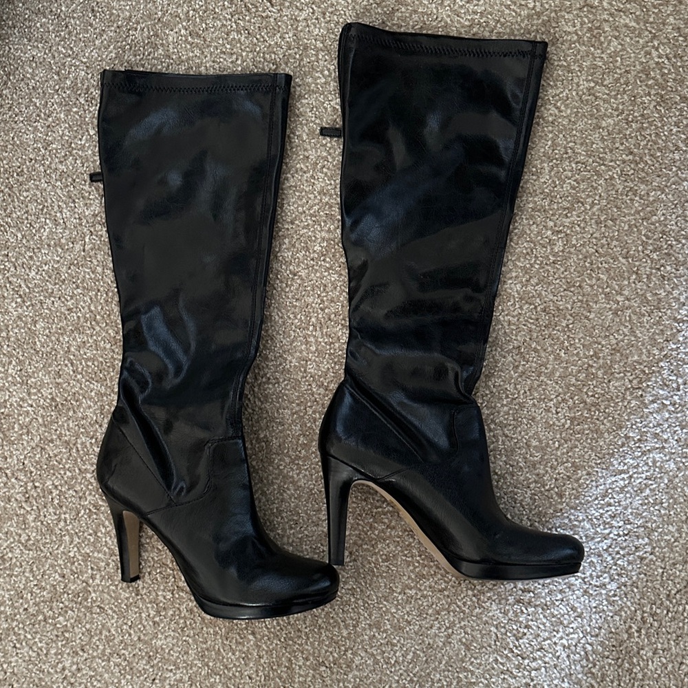 Franco Sarto Black Heeled Boots